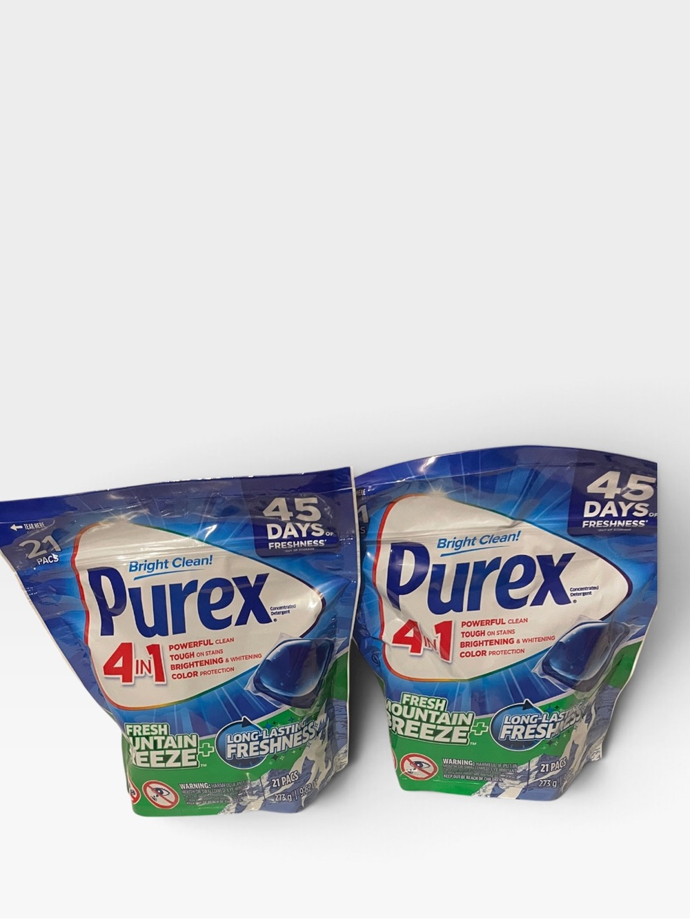 Purex liquid laundry detergent pods 21 pacs